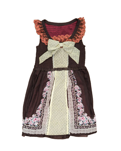 Axes Femme Ribbon Wine Dress