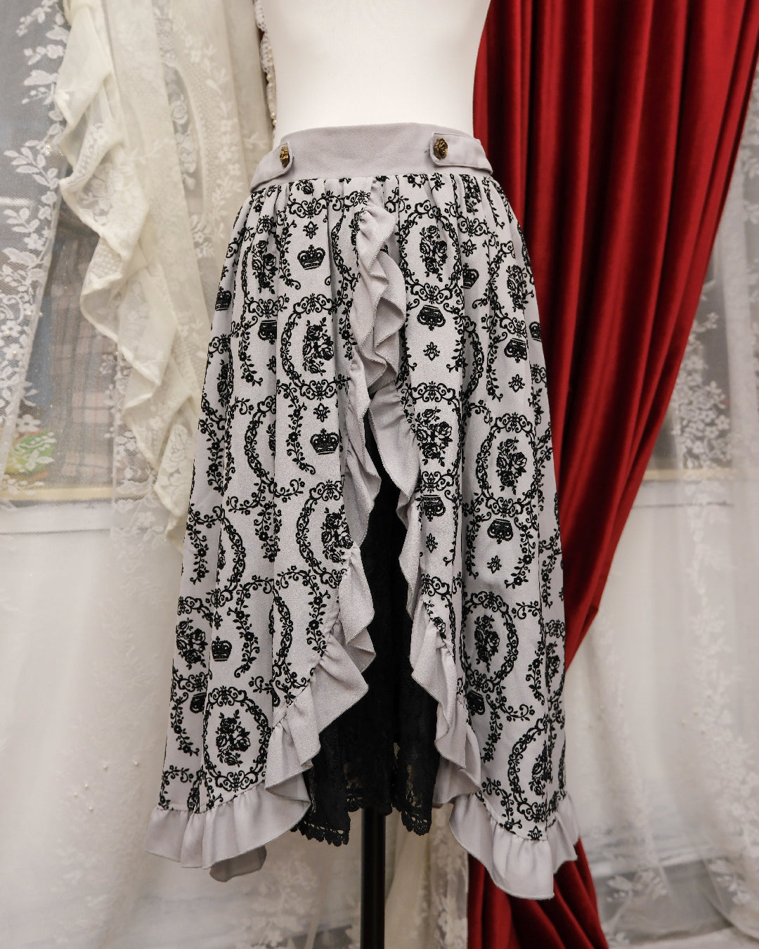 Axes Femme Victorian Slate Skirt