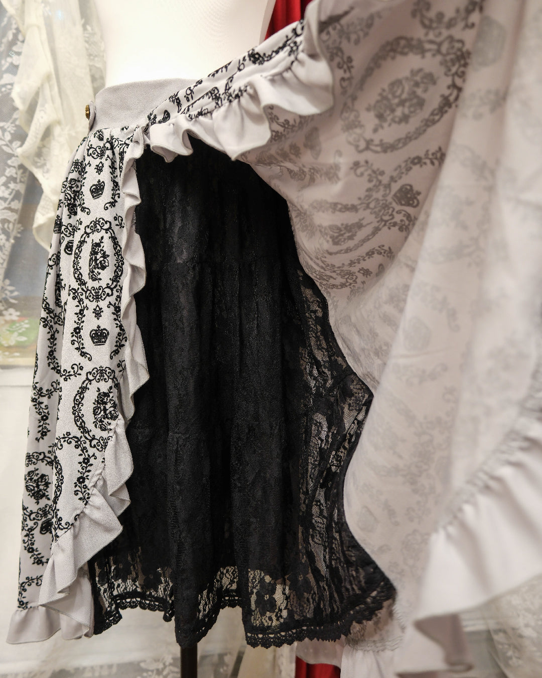 Axes Femme Victorian Slate Skirt