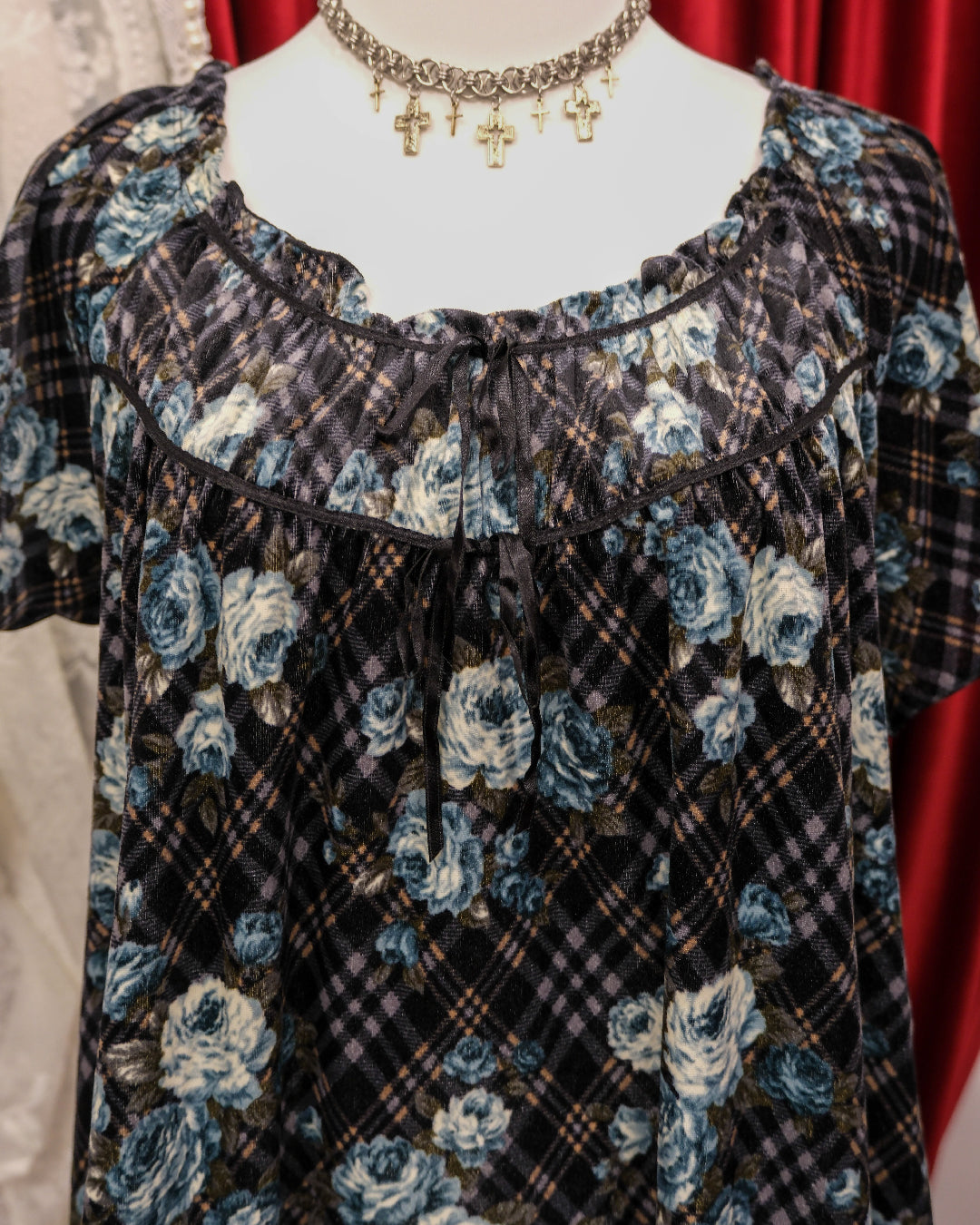 Midnight Garden Velvet Top