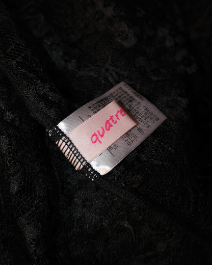 Black Night Lace Layer Dress