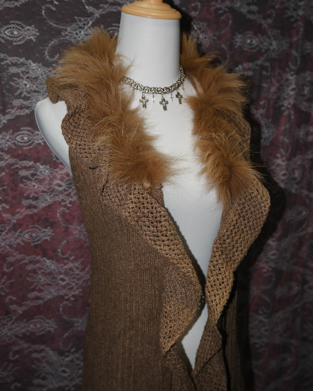 Tawny Ruffle Vest
