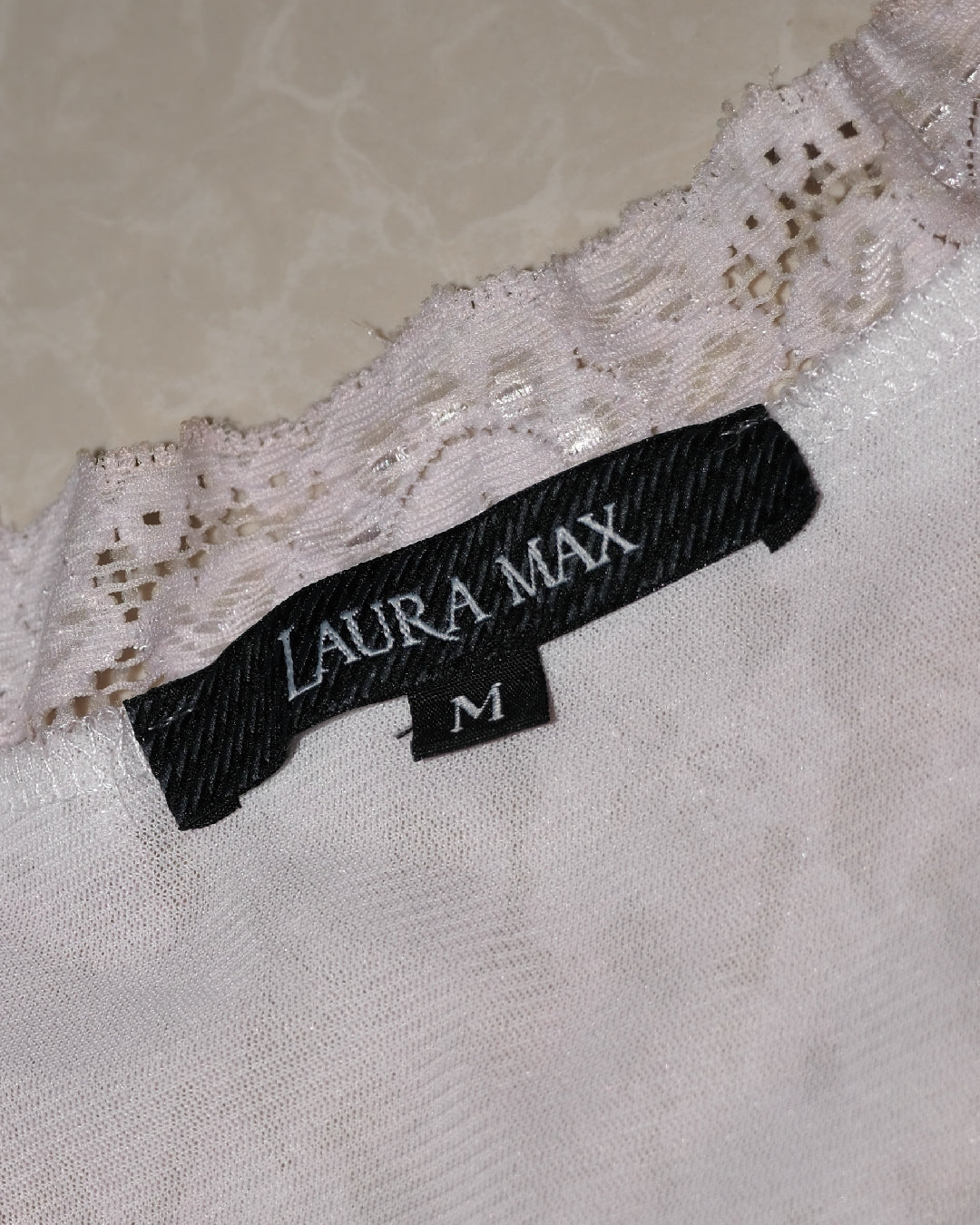 [USA] Laura Max Angel Print Lace Top