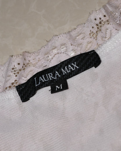 [USA] Laura Max Angel Print Lace Top