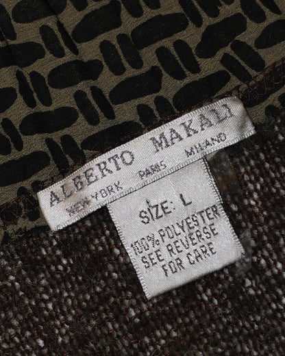 [Alberto Makali] Grey Patchwork Cardigan