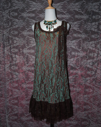 [Altard State] Mint Choco Lace Dress