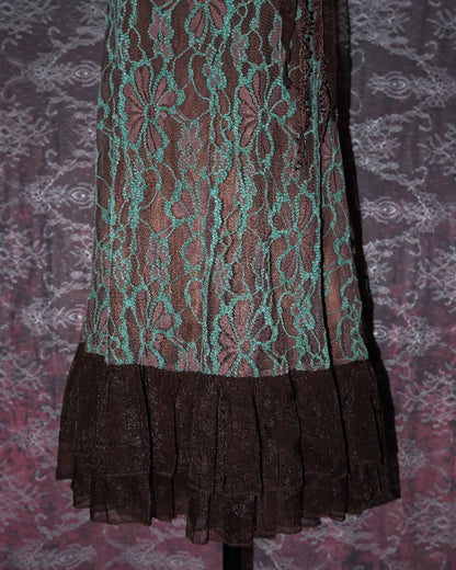 [Altard State] Mint Choco Lace Dress