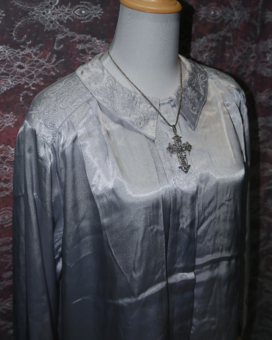 Satin Embroidered Blouse