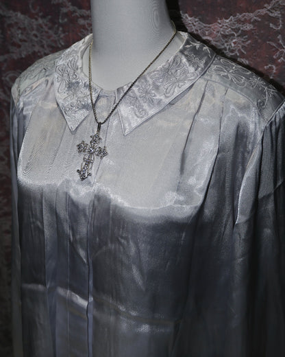 Satin Embroidered Blouse