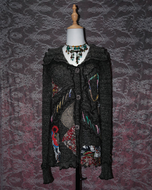 Rainbow Embroidered Cardigan