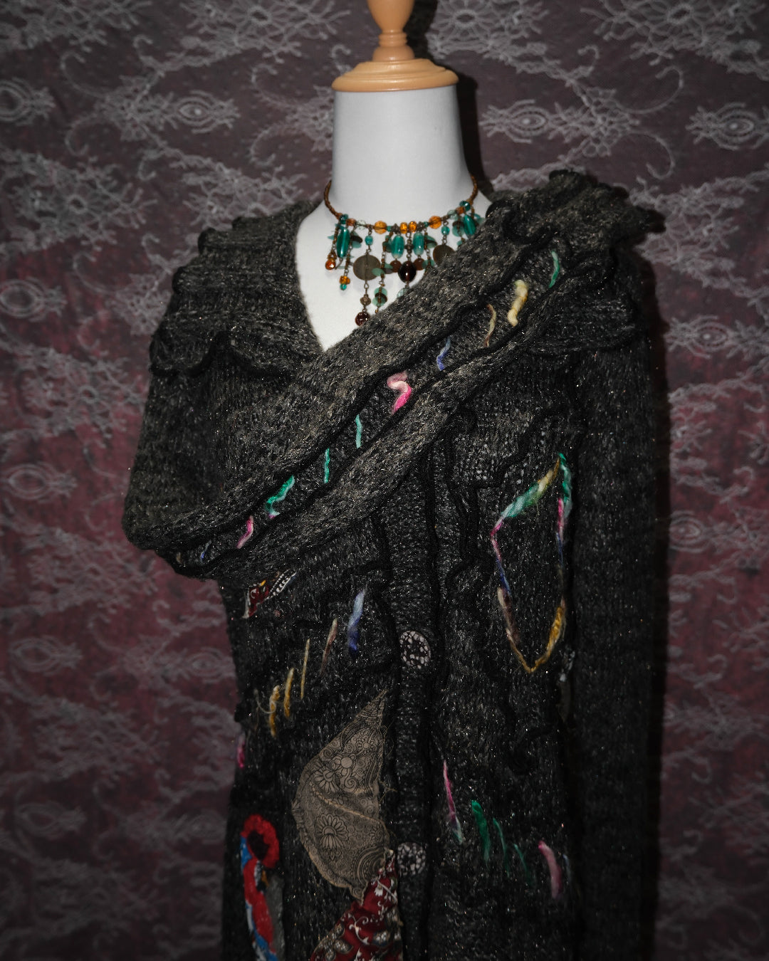Rainbow Embroidered Cardigan