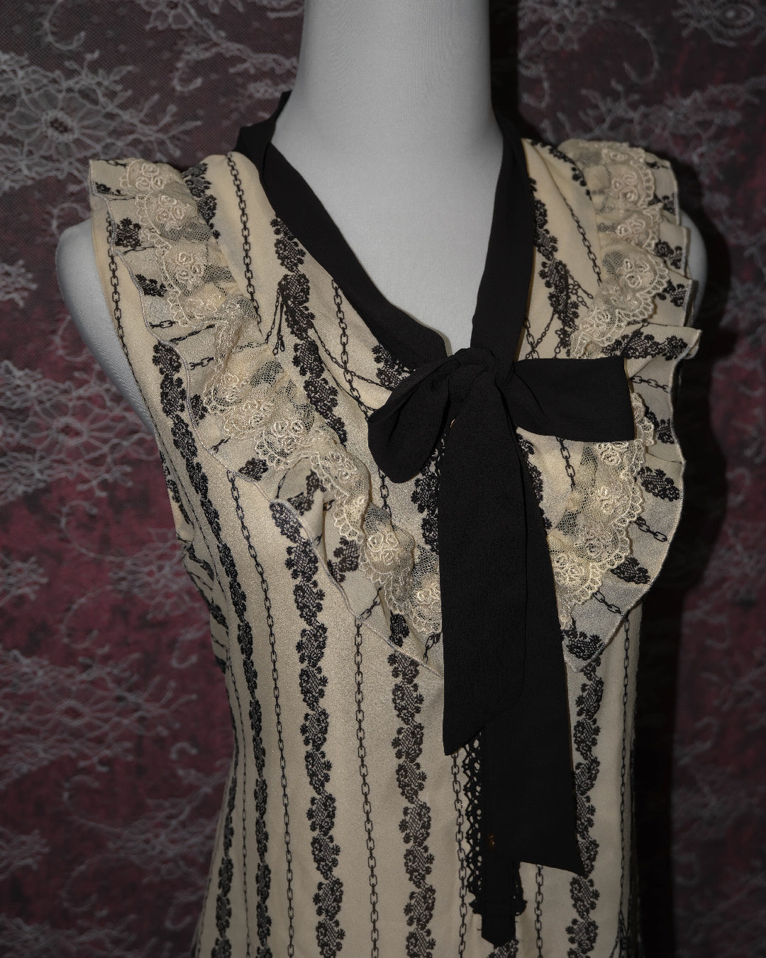 [Axes Femme] Victorian Ribbon One Piece Dress