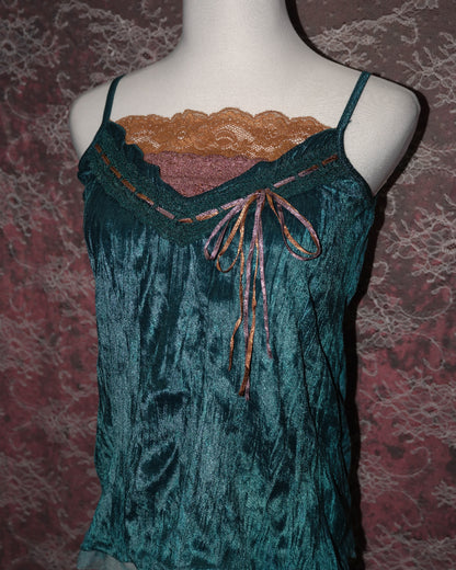 Velvet Cyan Camisole