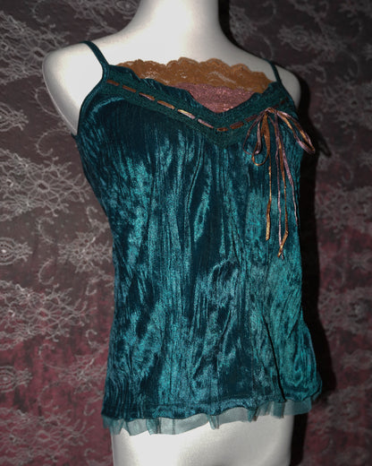 Velvet Cyan Camisole