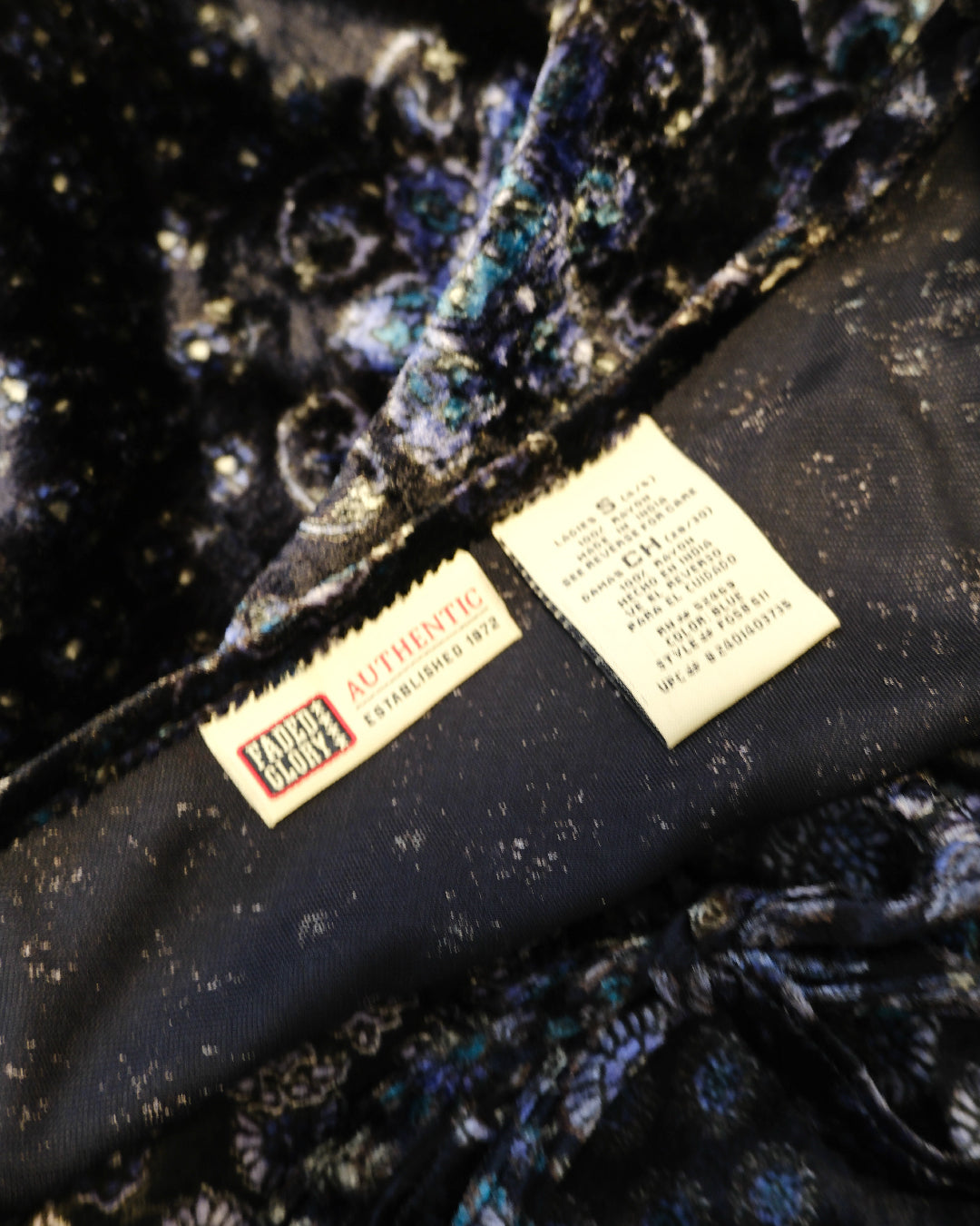 [India] Faded Glory Velvet Dress