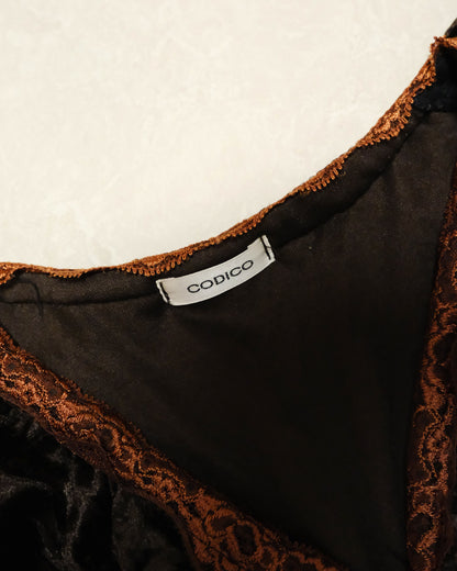 Penny Brown Ruffle Cardigan