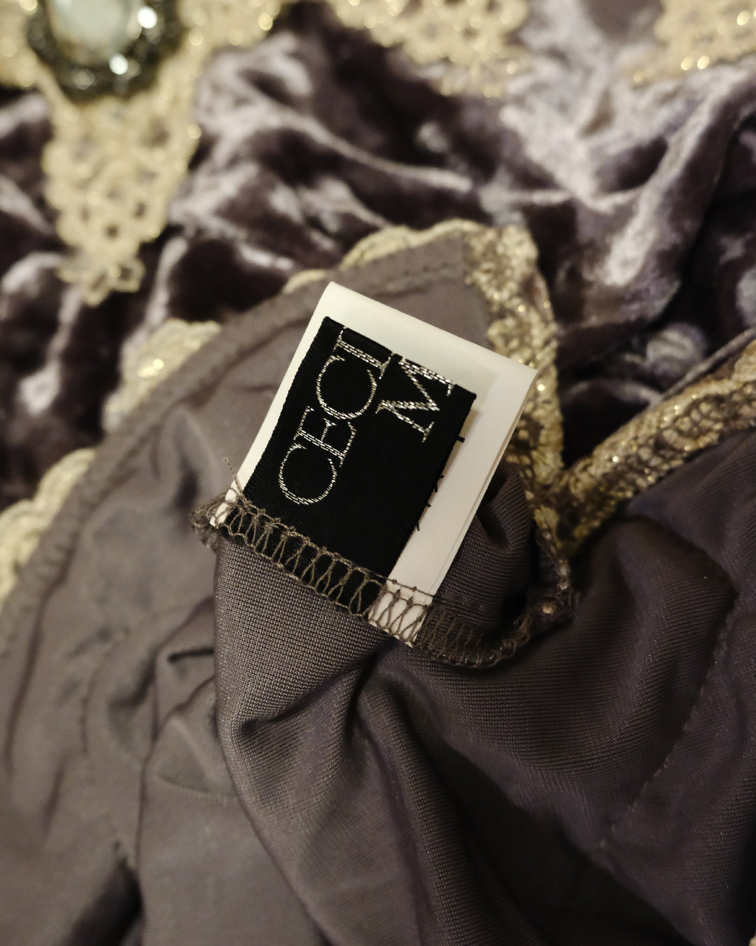 [Cecil McBee] Plum Velvet Camisole