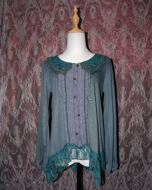 [Axes Femme] Bondi Blue Ruffle Top