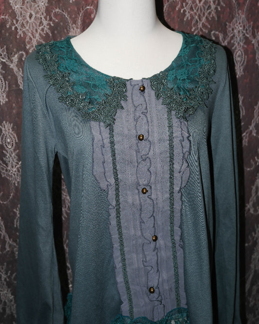 [Axes Femme] Bondi Blue Ruffle Top