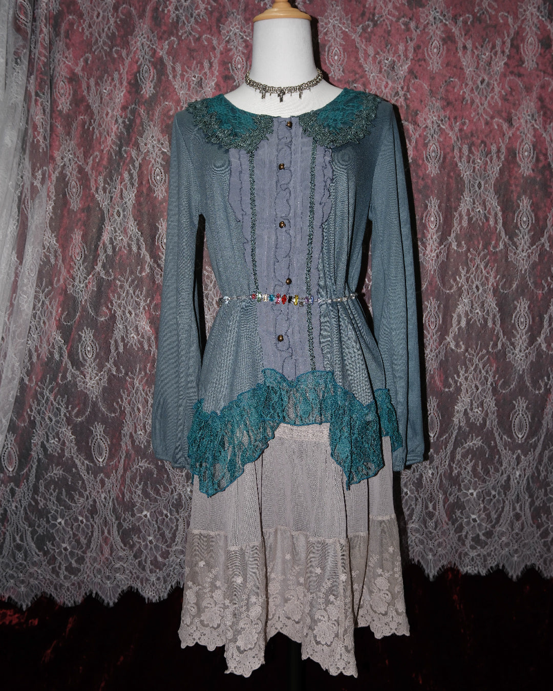 [Axes Femme] Bondi Blue Ruffle Top