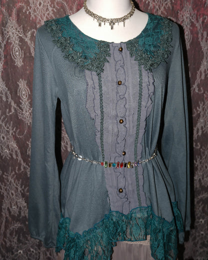 [Axes Femme] Bondi Blue Ruffle Top