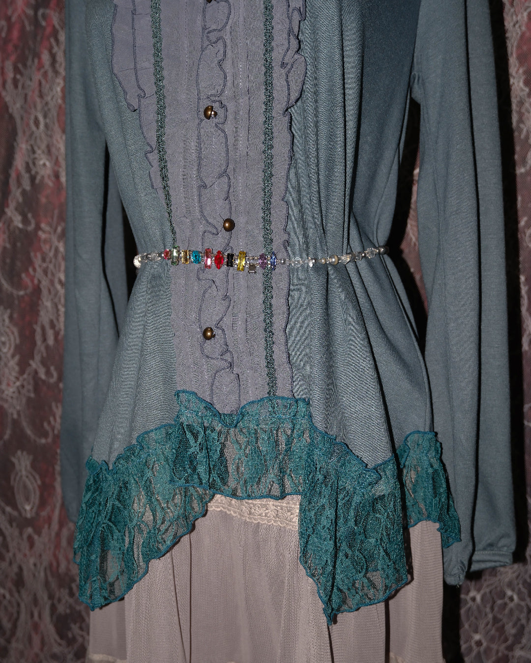 [Axes Femme] Bondi Blue Ruffle Top