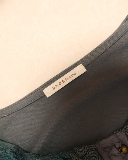 [Axes Femme] Bondi Blue Ruffle Top