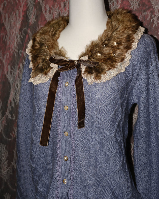 [Axes Femme] Sapphire Ribbon Sweater