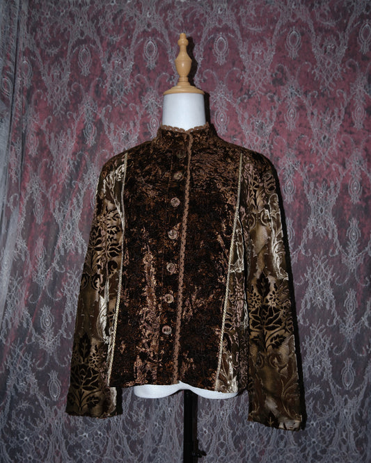 [Chico's] Brunette Velvet Jacket