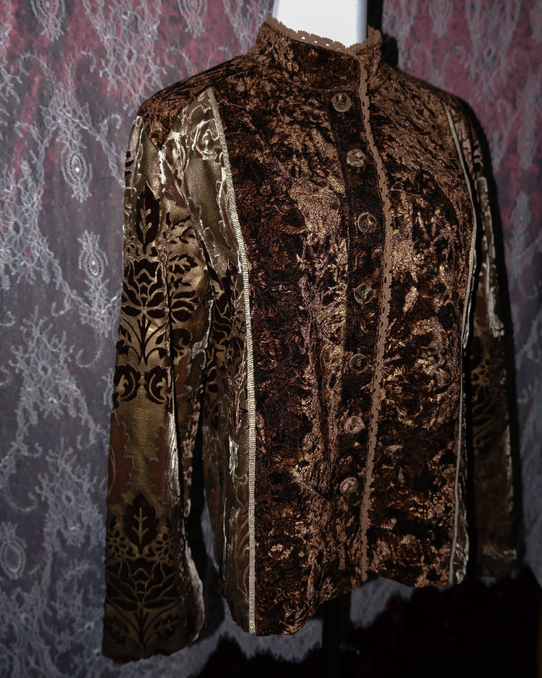 [Chico's] Brunette Velvet Jacket