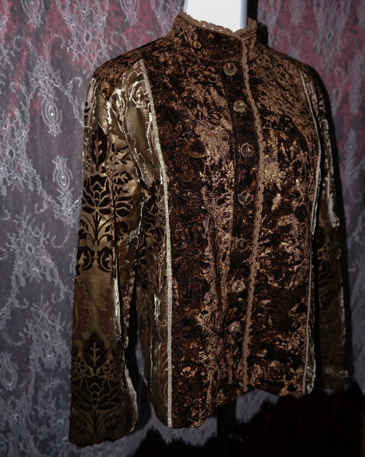 [Chico's] Brunette Velvet Jacket