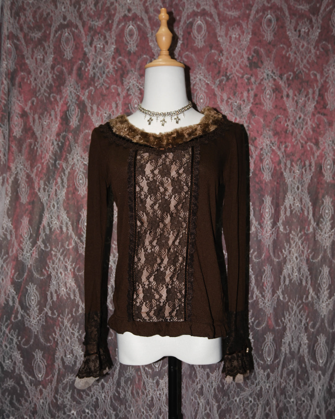 [Axes Femme] Mocha Lace Top