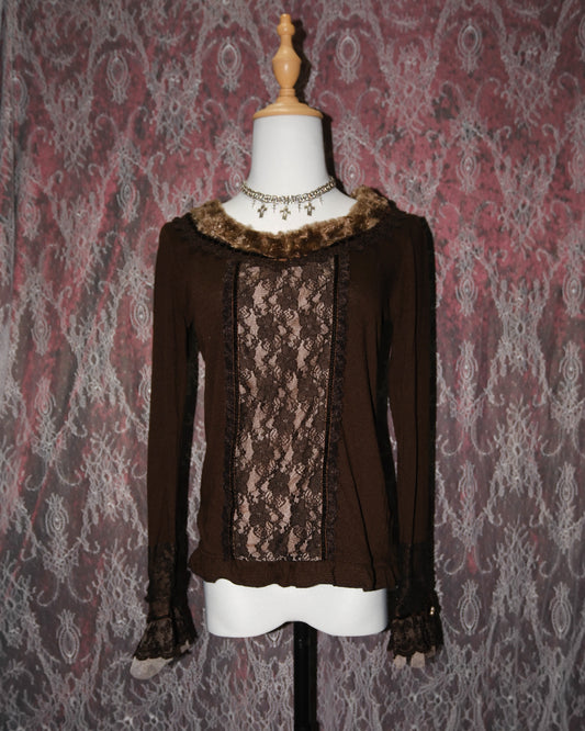 [Axes Femme] Mocha Lace Top