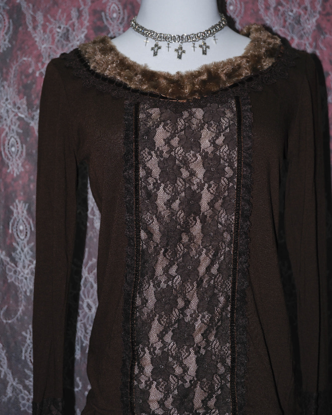 [Axes Femme] Mocha Lace Top