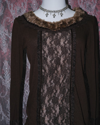 [Axes Femme] Mocha Lace Top