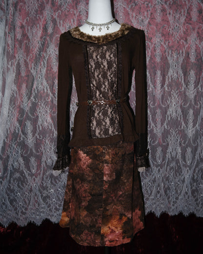 [Axes Femme] Mocha Lace Top