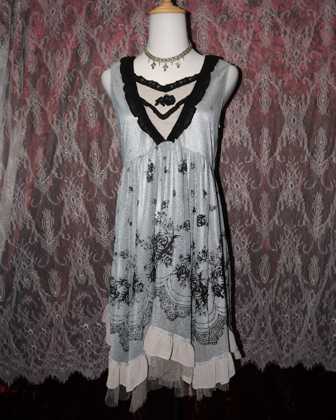 [Axes Femme] Frozen Blue Gothic Dress