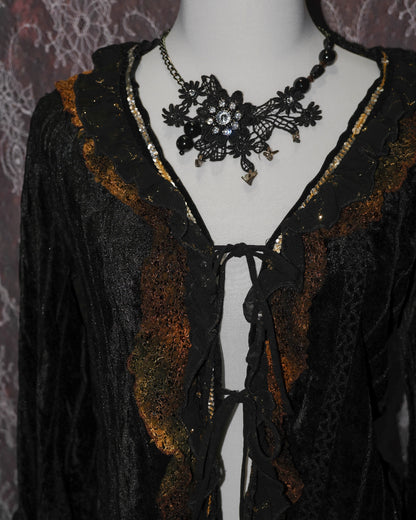 [USA] Golden Ruffle Velvet Outer