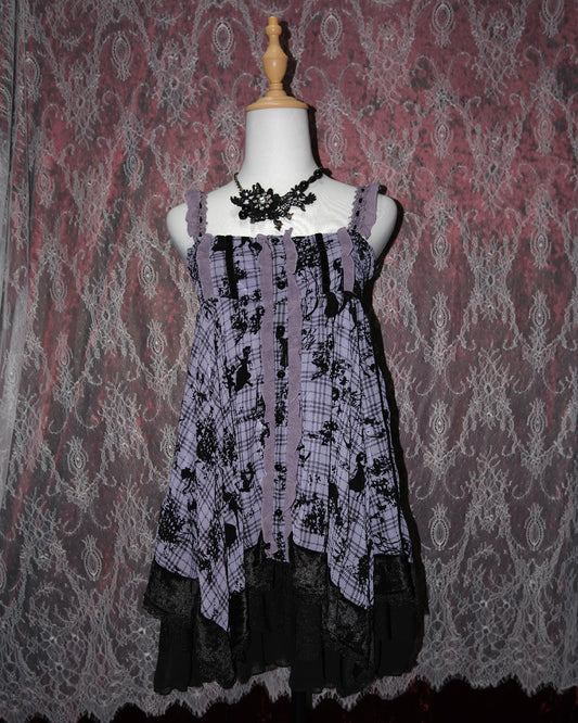[Axes Femme x Peter Pan] Purple Asymmetrical Dress