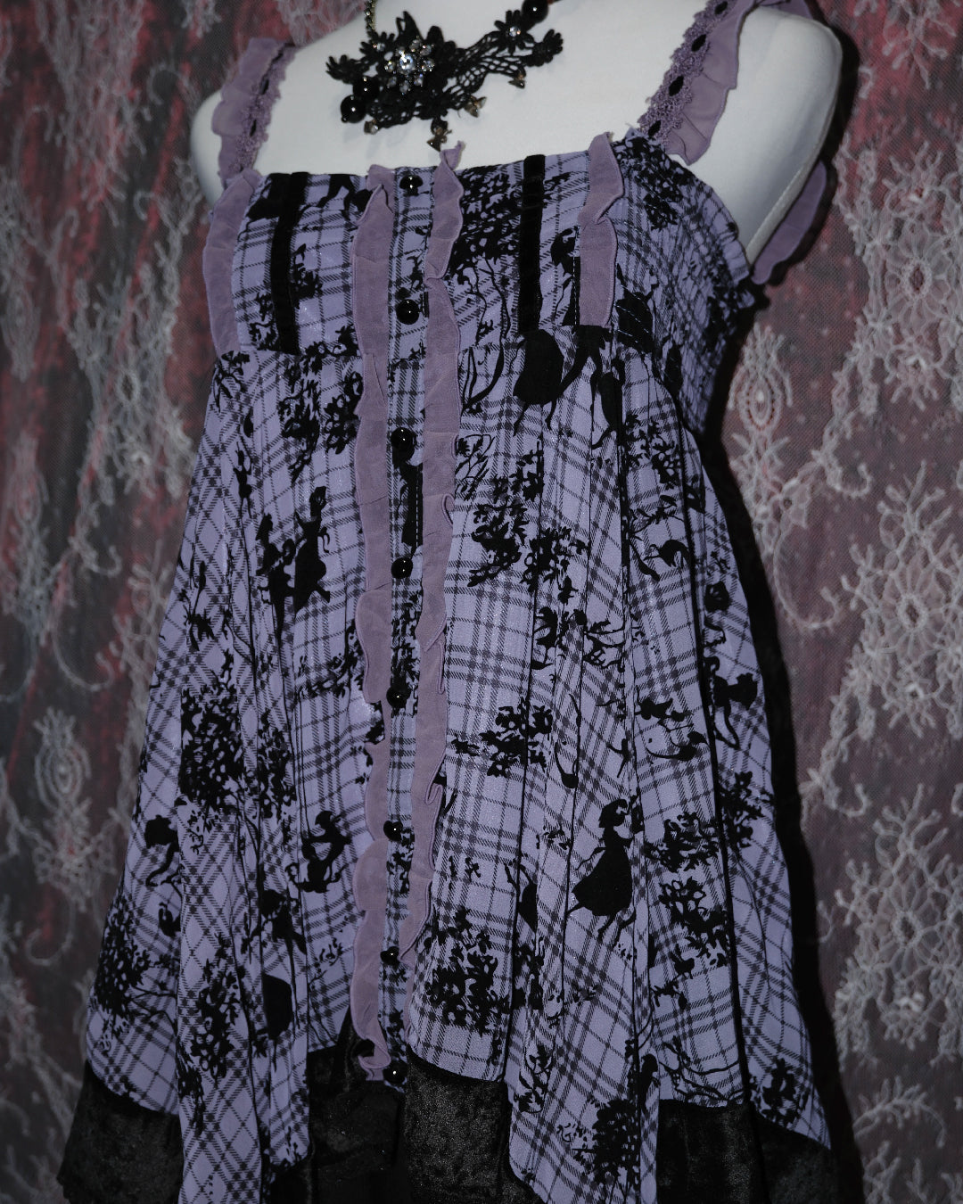 [Axes Femme x Peter Pan] Purple Asymmetrical Dress