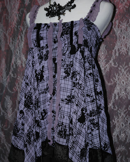 [Axes Femme x Peter Pan] Purple Asymmetrical Dress