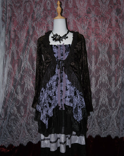 [Axes Femme x Peter Pan] Purple Asymmetrical Dress