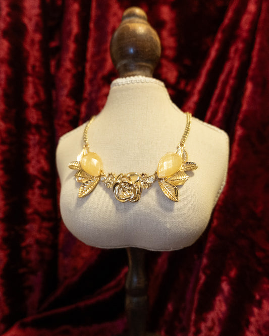 Golden Rose Necklace