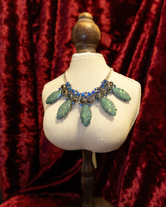 Mint Blue Opal Necklace