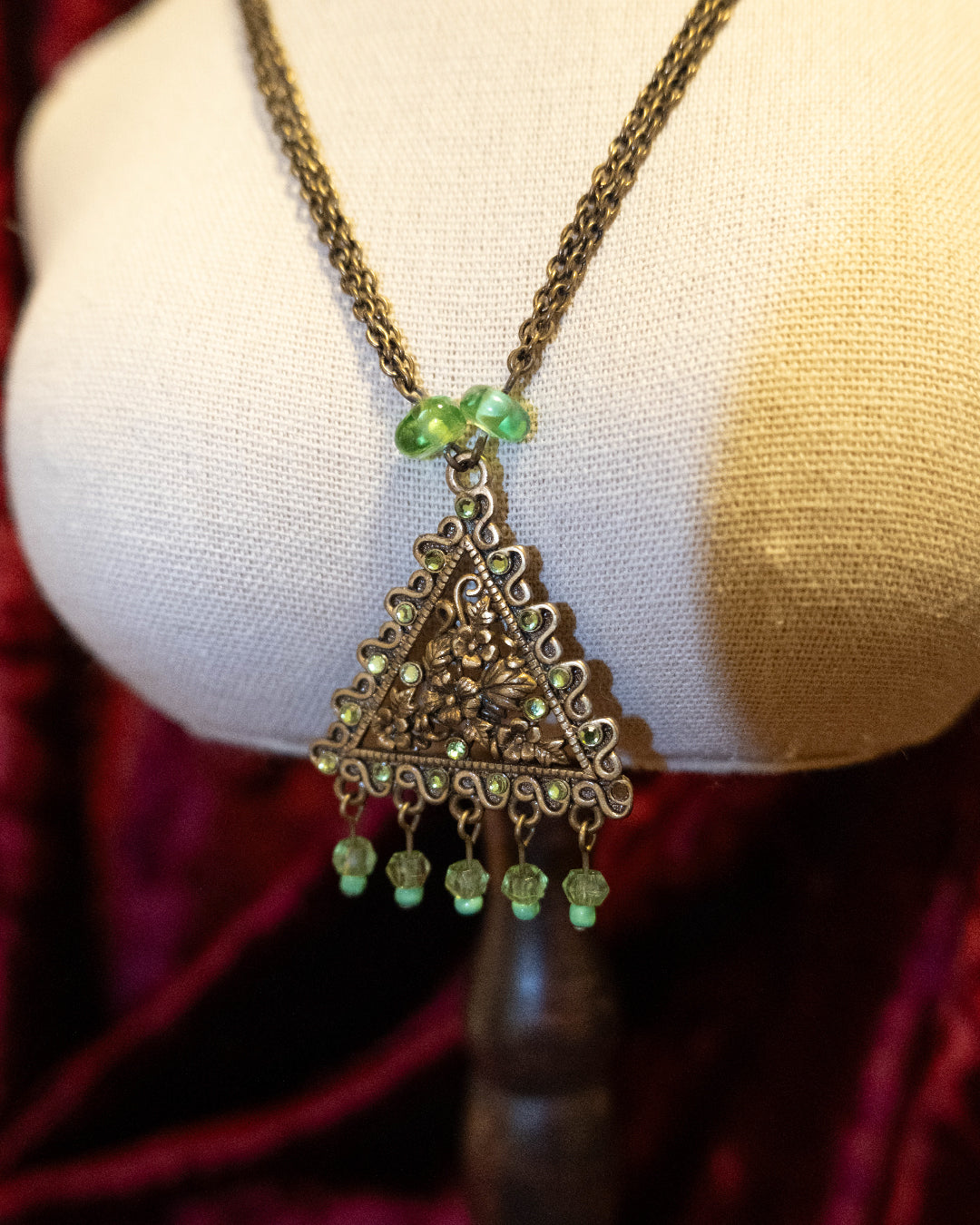 Triangle Piko Triangle Olive Necklace – Piko Piko