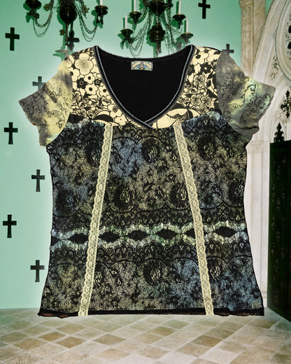 [USA] Vanilla Sugar Floral Grunge Top