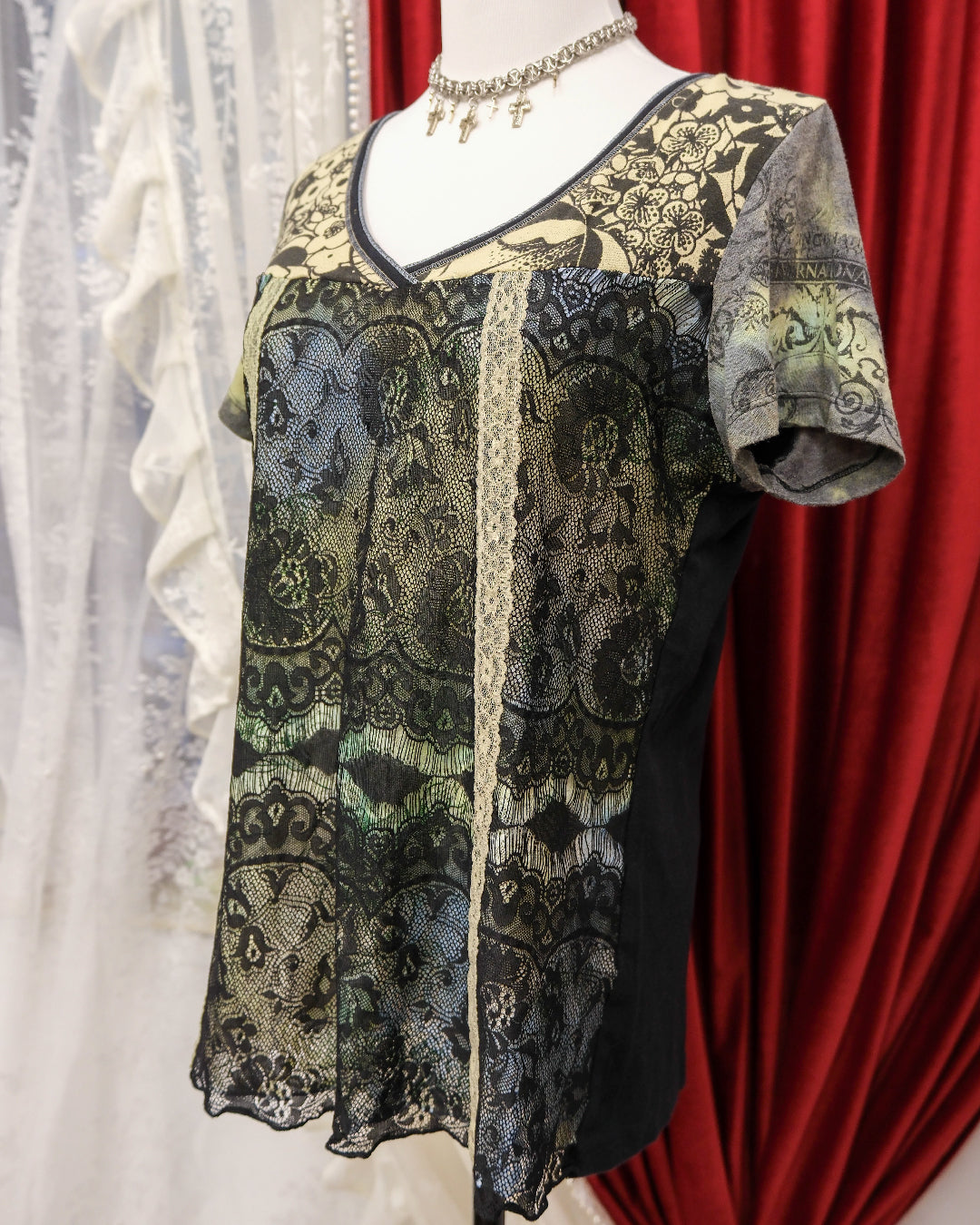[USA] Vanilla Sugar Floral Grunge Top