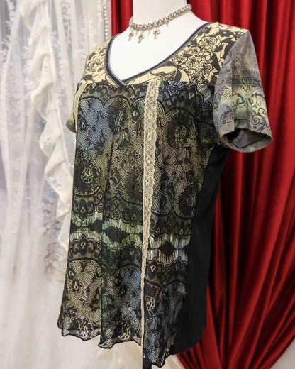 [USA] Vanilla Sugar Floral Grunge Top