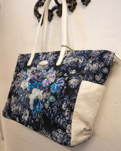 [Japan] Think Bee! Bianco Sequined Tapestry Tote Bag