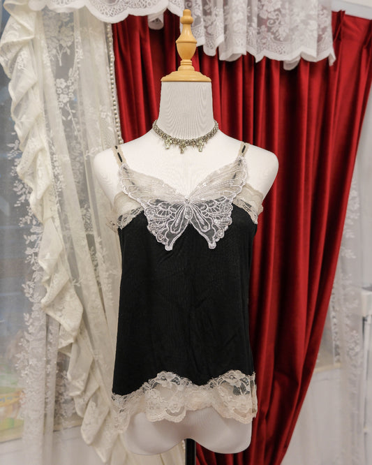 Gothic Butterfly Lace Camisole